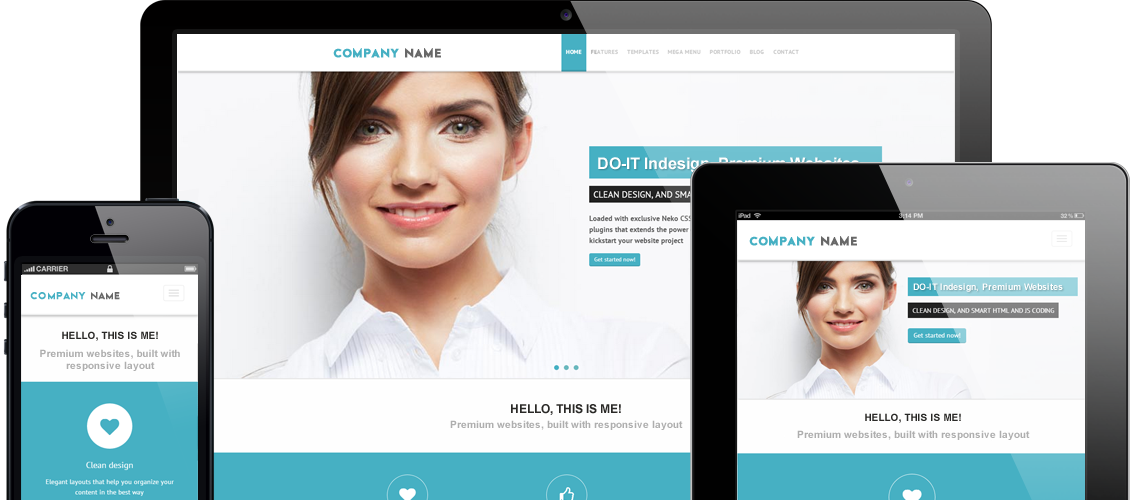 Responsive premium websites